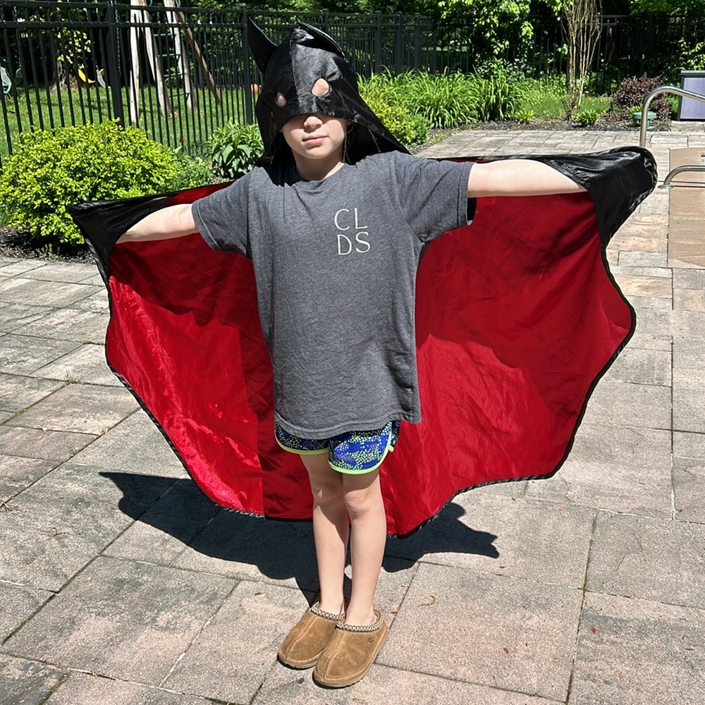 Witchcraft black bat cape - Picture 7 of 7